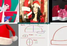 Aprende como confeccionar un gorro navideño sin patrón Aprende como confeccionar un gorro navideño sin patrón