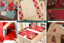 Aprende como coser un mantel individual de navidad Aprende como coser un mantel individual de navidad