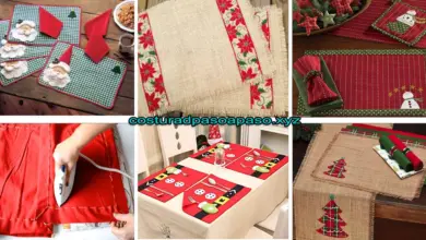 Aprende como coser un mantel individual de navidad Aprende como coser un mantel individual de navidad