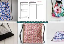 Aprende como coser una mochila de tela con cordón Aprende como coser una mochila de tela con cordón