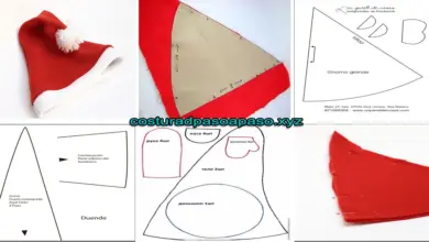 Aprende como hacer patrón de un gorro de navidad paso a paso Aprende como hacer patrón de un gorro de navidad paso a paso