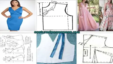 Aprende como hacer patrón de vestido escote en V Aprende como hacer patrón de vestido escote en V