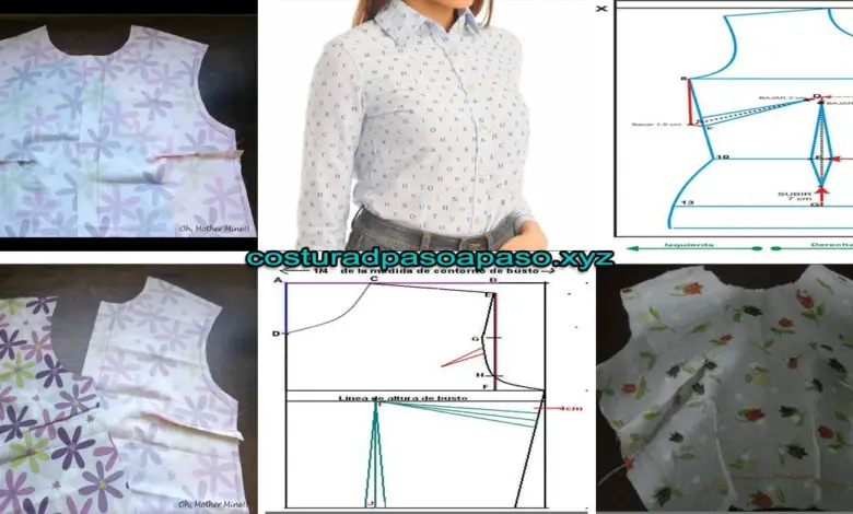 Aprende como trazar y hacer las pinzas en una blusa básica paso a paso Aprende como trazar y hacer las pinzas en una blusa básica paso a paso