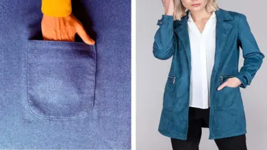 Aprende como coser un bolsillo parche a una chaqueta Aprende como coser un bolsillo parche a una chaqueta