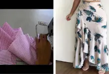 Aprende como hacer una falda asimétrica con olanes Aprende como hacer una falda asimétrica con olanes
